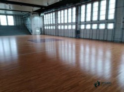 小學俄勒岡松舞臺體育場館地板施工工藝